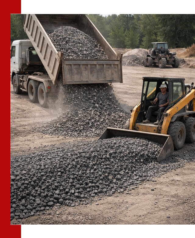 Гранитный щебень фракция 40-70 с доставкой в Кандалакше