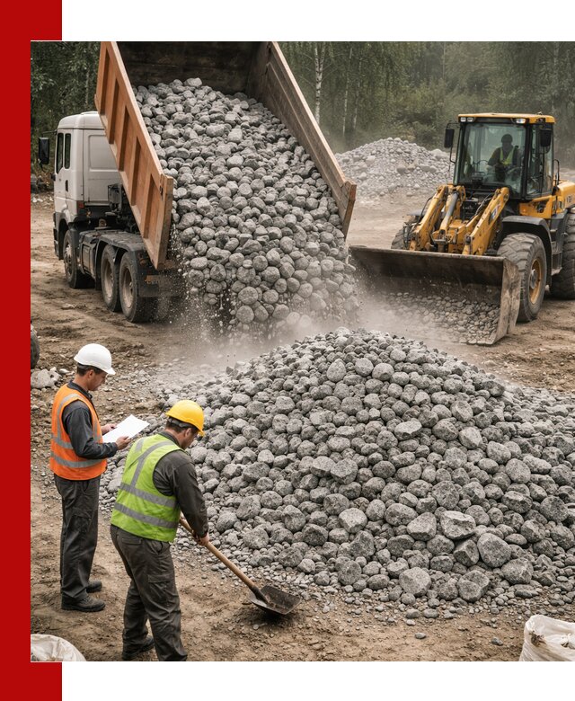 Гранитный щебень фракция 70-150 доставка в Кандалакше