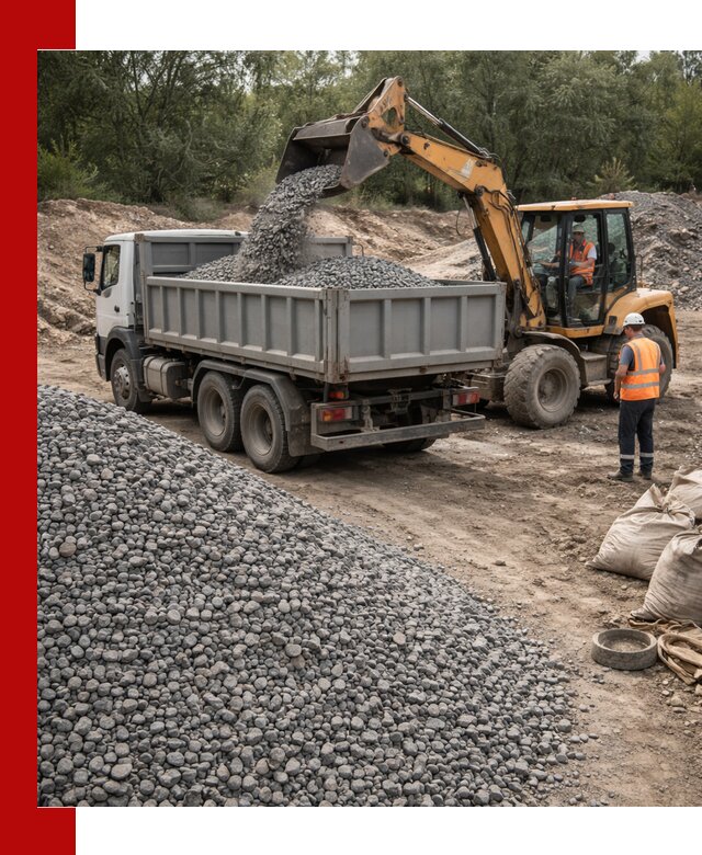 Доставка гравийного щебня в Кандалакше оптом и в розницу