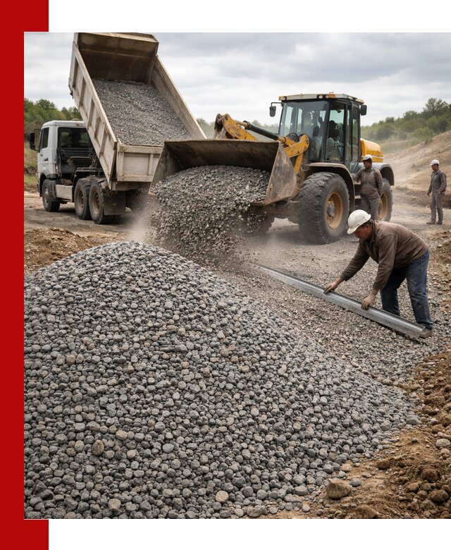 Гравийный щебень фракция 5-20 с доставкой в Кандалакше