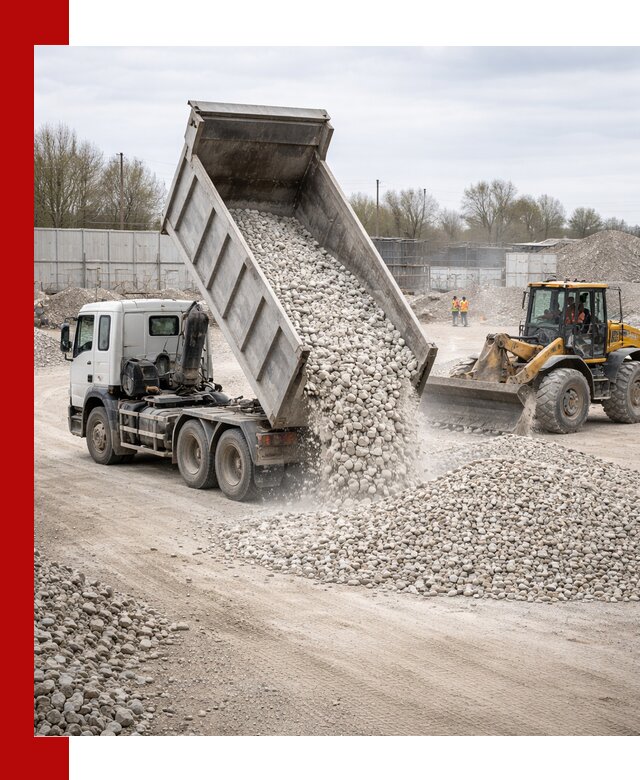 Доставка и продажа известнякового щебня в Кандалакше