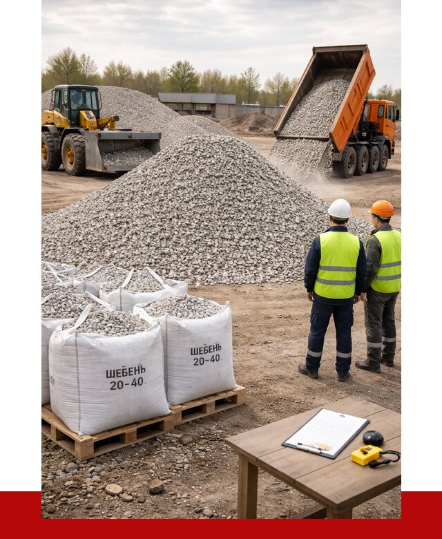 Известняковый щебень 20-40 в Кандалакше от 2122 р. ПРОНЕРУДКнд
