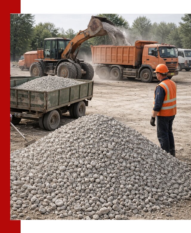 Доставка известнякового щебня фракция 20–40 в Кандалакше