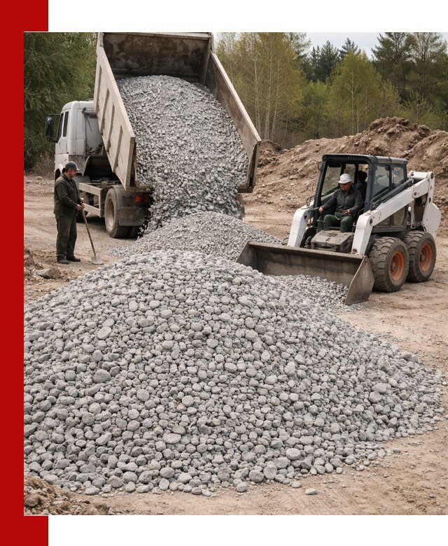 Доставка доломитового щебня в Кандалакше напрямую от карьера