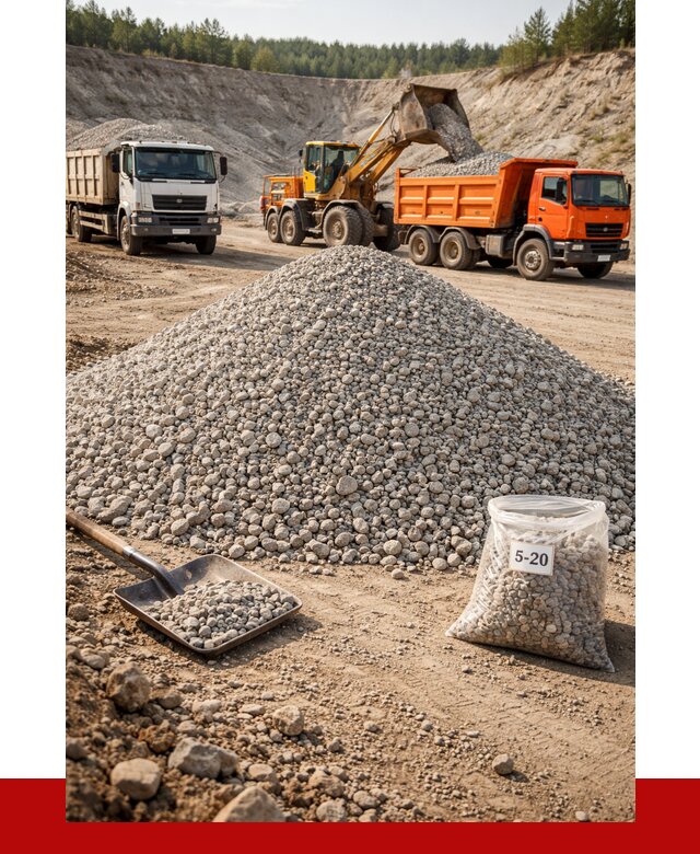 Доломитовый щебень фр. 5-20 в Кандалакше от 4243 р. | ПРОНЕРУДКнд