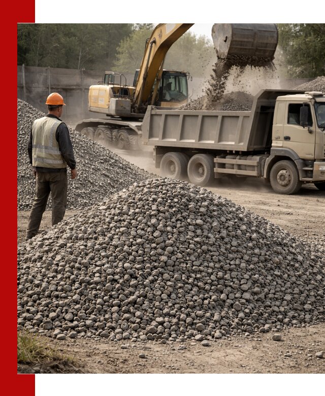 Шлаковый щебень фракция 5-20 с доставкой в Кандалакше