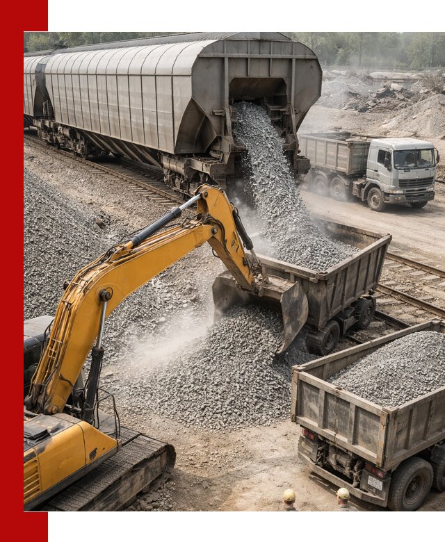 Доставка железнодорожного щебня в Кандалакше крупными партиями быстрого отгруза