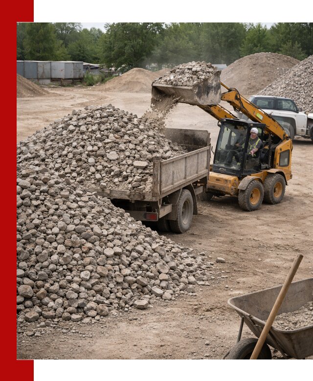 Доставка вторичного щебня в Кандалакше для строительных работ