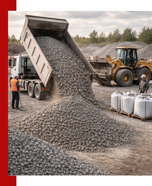 Бетонный щебень фракция 5–20 с доставкой в Кандалакше