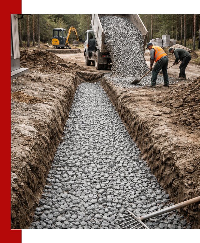 Щебень для дренажа с доставкой в Кандалакше высокого качества