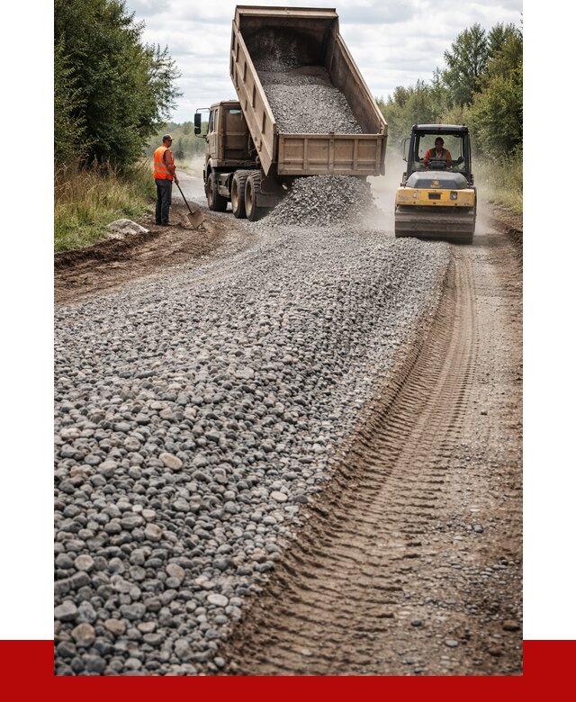 Щебень для отсыпки дороги в Кандалакше от 2728 р. ПРОНЕРУДКнд