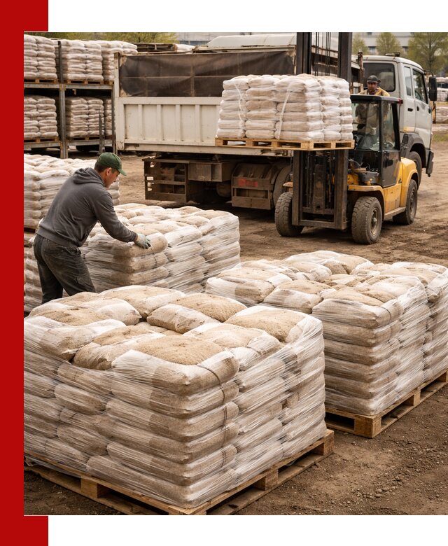 Карьерный песок в мешках с доставкой в Кандалакше