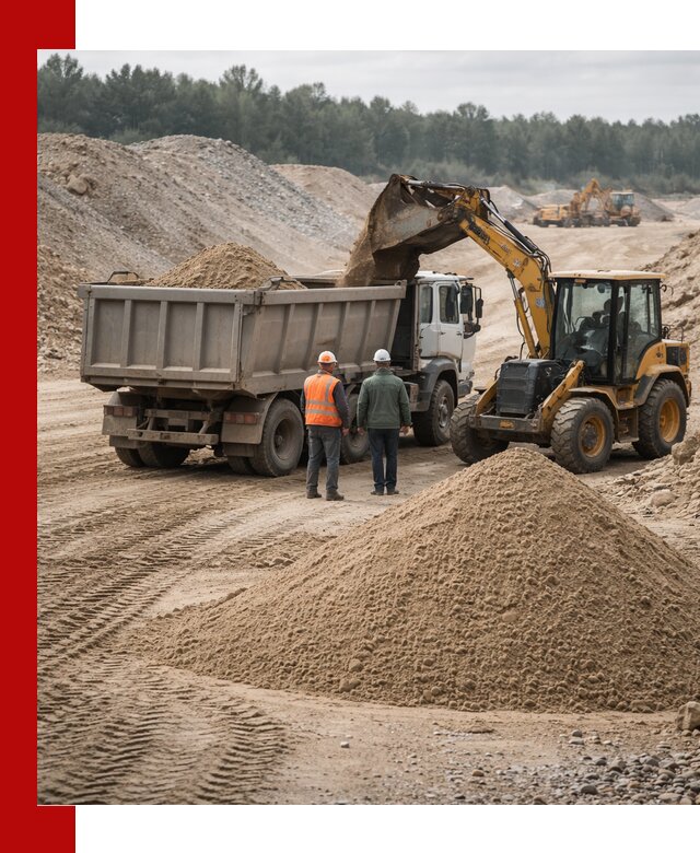 Карьерный среднезернистый песок с доставкой в Кандалакше