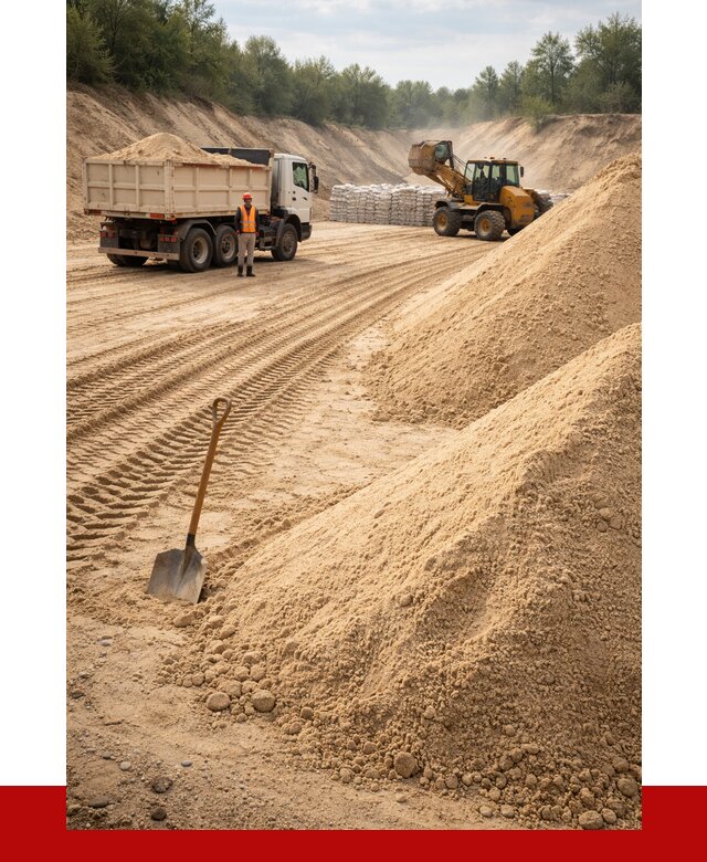 Карьерный песок мелкозернистый в Кандалакше от 9093 р. | ПРОНЕРУДКнд