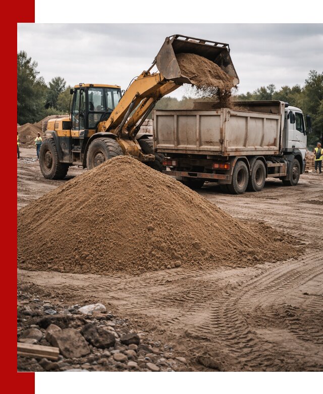 Доставка речного песка навалом в Кандалакше быстро и выгодно