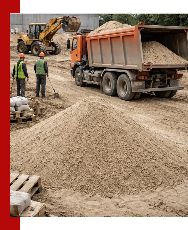 Доставка и продажа мытого речного песка в Кандалакше