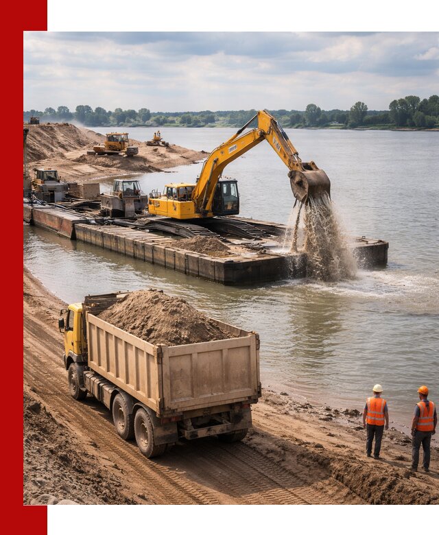 Намывной песок с доставкой в Кандалакше оптом и в розницу