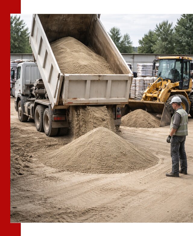 Поставка и доставка песка для бетона в Кандалакше