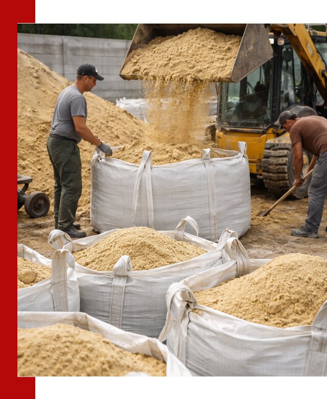 Поставка качественного песка для кладки в Кандалакше