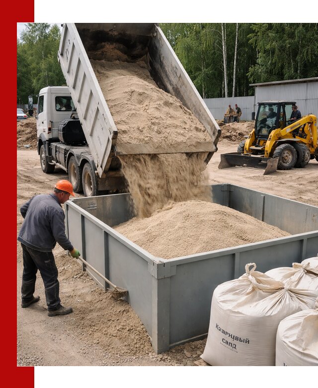 Кварцевый песок для фильтра в Кандалакше — доставка и качество