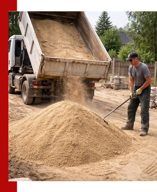 Доставка сухого песка самосвалами в Кандалакше