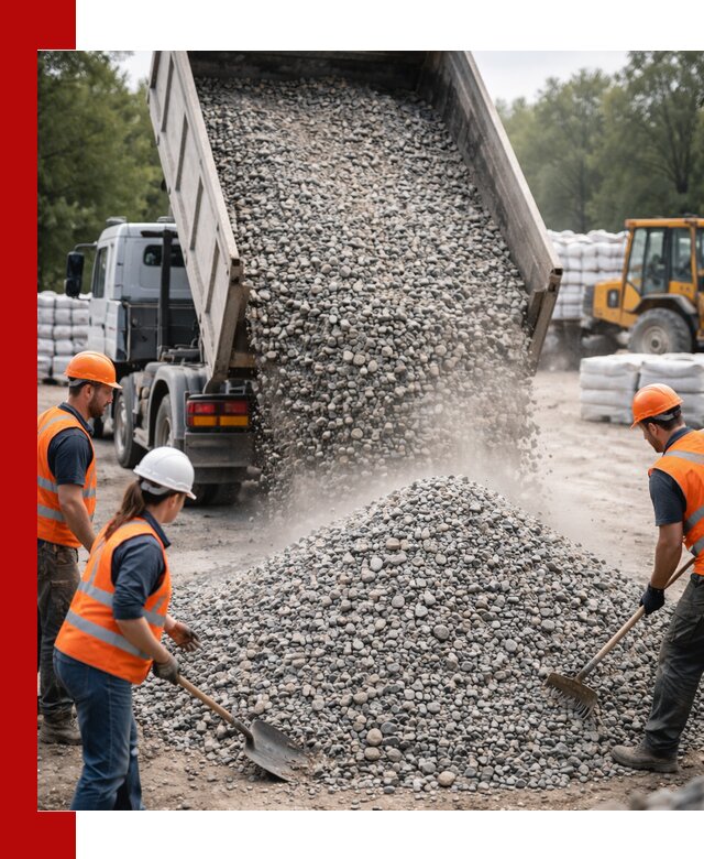 Доставка гравия и камня в Кандалакше оптом и в розницу