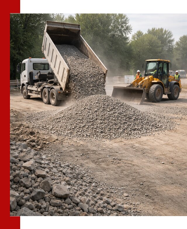 Гравий фракция 5–20 доставка в Кандалакше оптом и в розницу