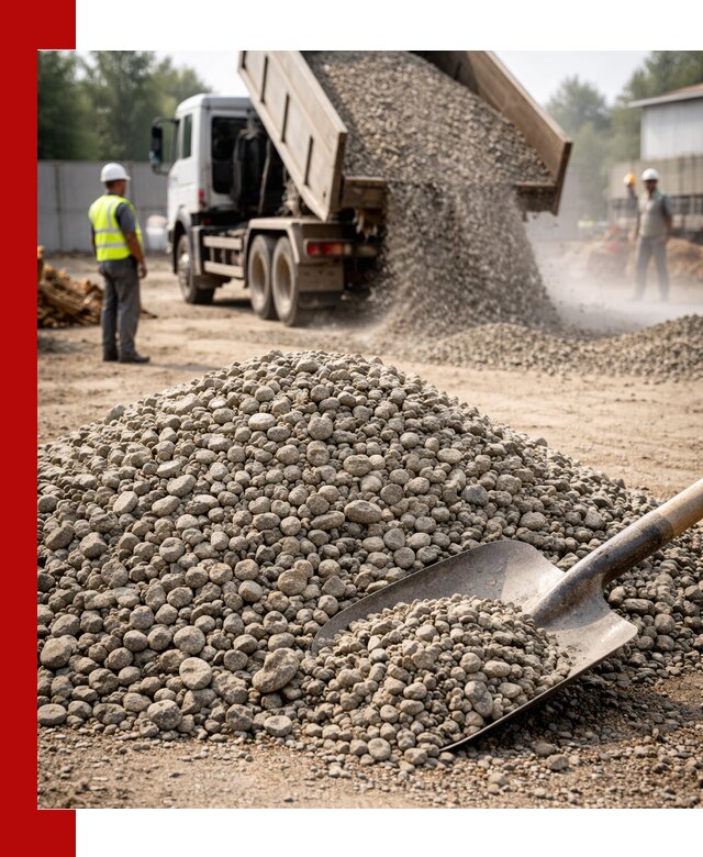 Доставка гравия фракции 20-40 в Кандалакше с самосвалами