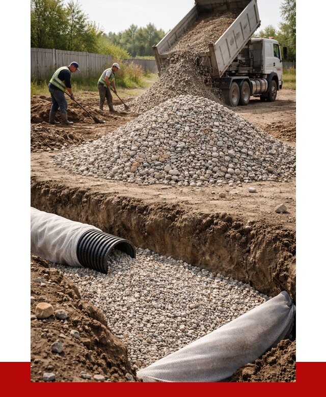 Гравий для дренажа в Кандалакше от 2223 р., доставка ПРОНЕРУДКнд