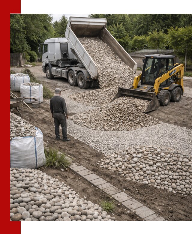 Доставка морской гальки оптом и в розницу в Кандалакше