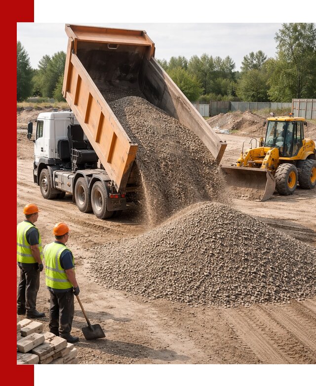 Доставка щебёночно-песчаной смеси ЩПС С7 в Кандалакше