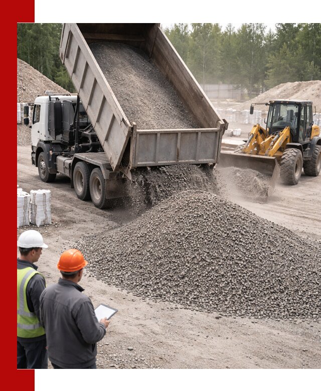 Доставка и продажа гранитного отсева 0-10 в Кандалакше