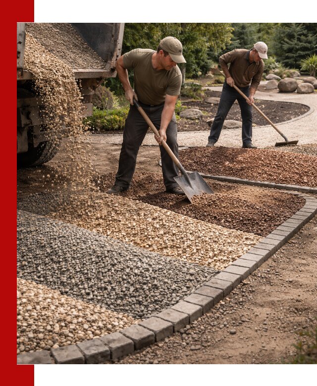 Декоративная крошка для ландшафта в Кандалакше — продажа и доставка