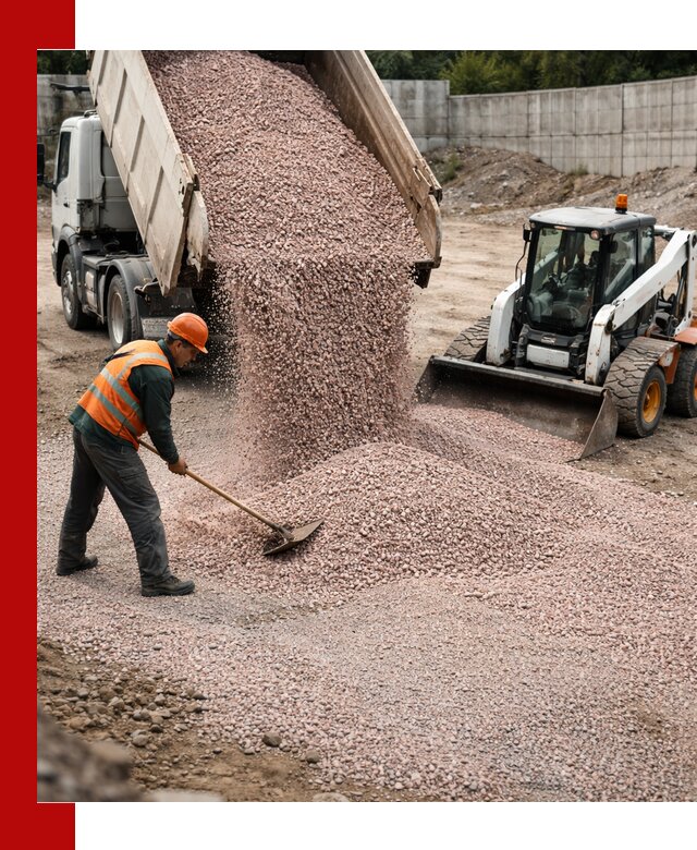 Крошка розовый гранит с доставкой в Кандалакше от производителя