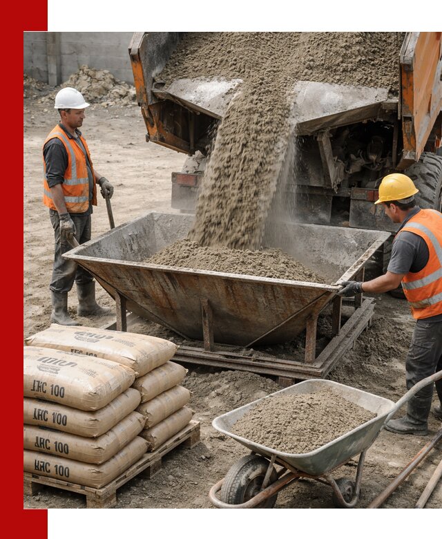 Доставка цементно-песчаной смеси М100 в Кандалакше