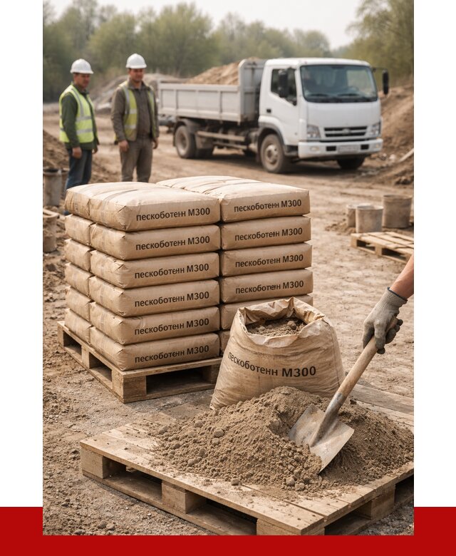 Пескобетон М300 в Кандалакше с доставкой от 4698 р. за куб | ПРОНЕРУДКнд