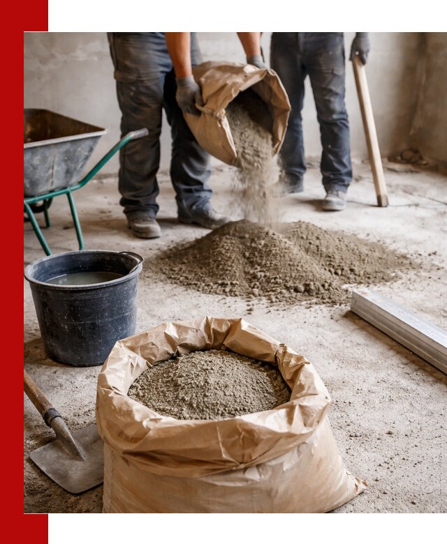 Доставка сухой смеси для стяжки в Кандалакше