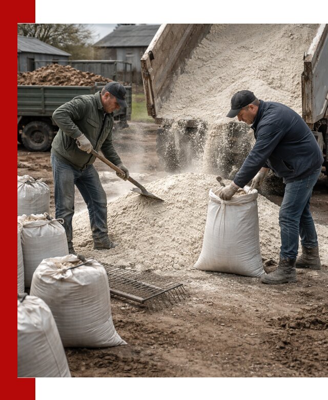 Доставка извести пушонки в Кандалакше оптом и мелким оптом