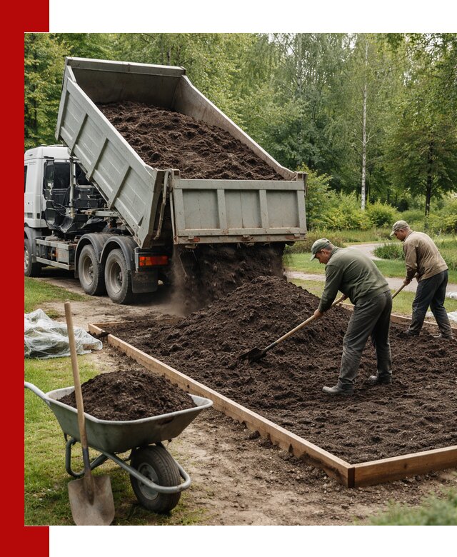 Доставка грунта для озеленения и благоустройства в Кандалакше