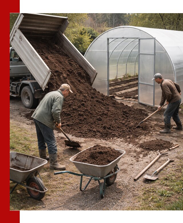 Грунт для теплицы с доставкой в Кандалакше — плодородный субстрат под растения