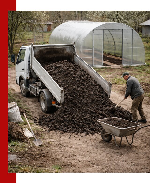 Чернозем для теплицы с доставкой в Кандалакше