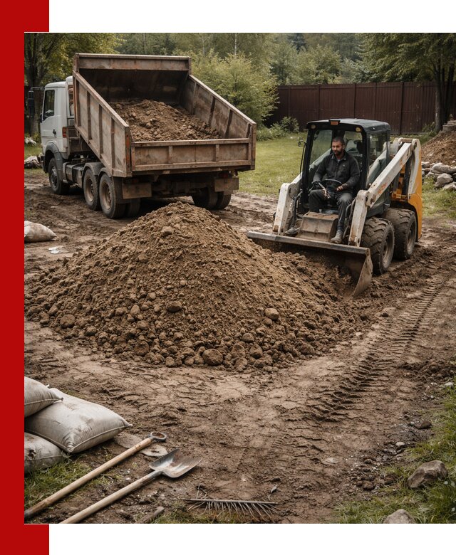 Суглинок для планировки участков в Кандалакше с доставкой и выгрузкой