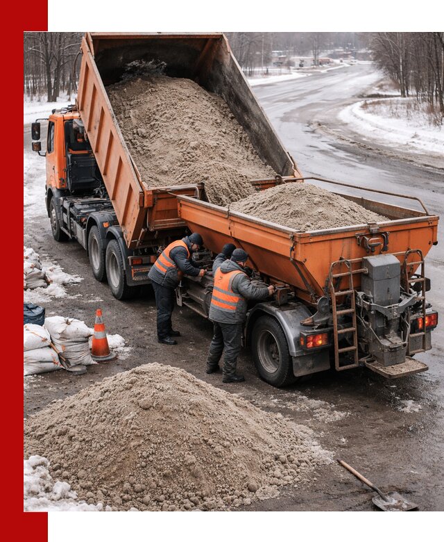 Поставка и вывоз пескосоля в Кандалакше оптом и в розницу