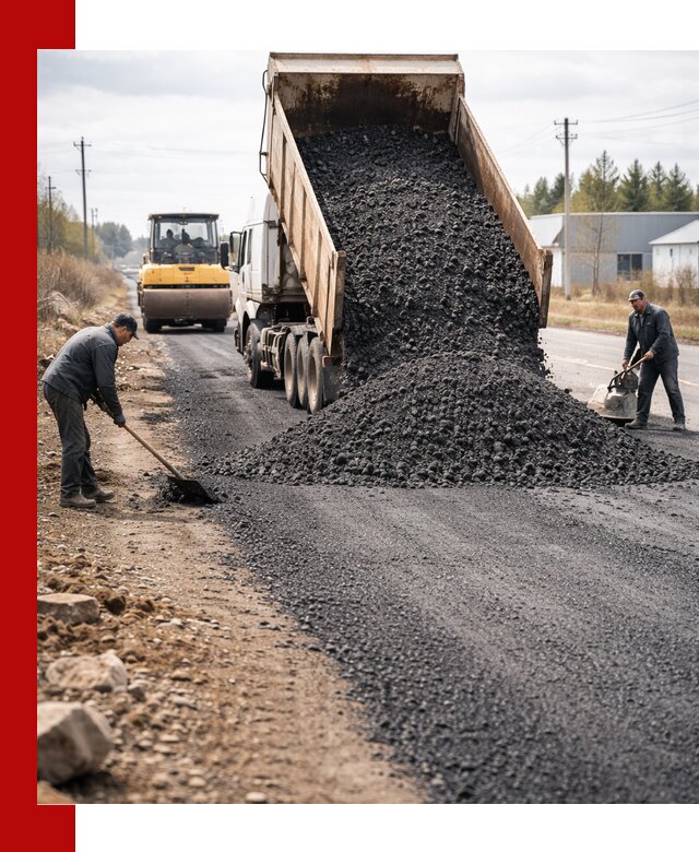 Асфальтовая крошка для дорог в Кандалакше — поставка и доставка