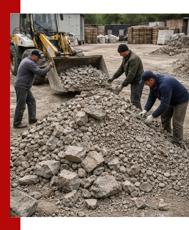 Демонтаж и вывоз бой бетона в Кандалакше