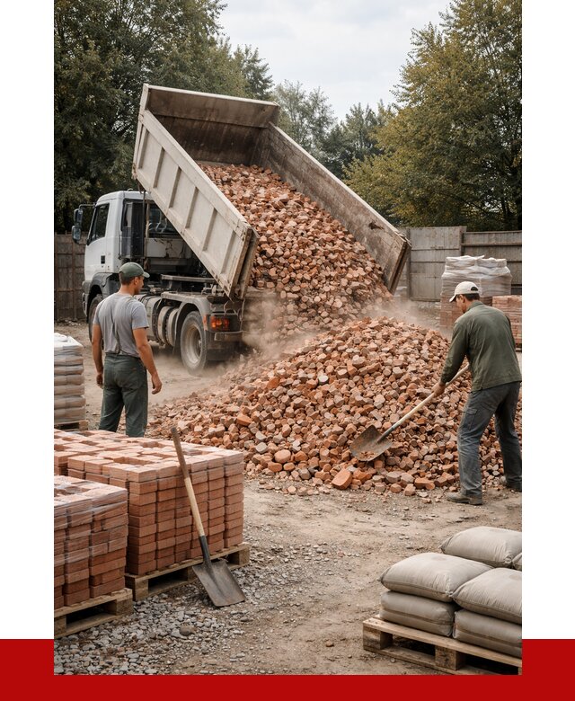 Бой кирпича в Кандалакше с доставкой от 4243 руб/куб | ПРОНЕРУДКнд