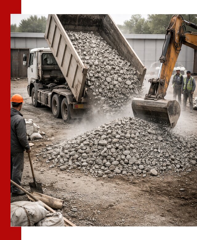 Доставка дробленого бетона в Кандалакше оптом и в розницу