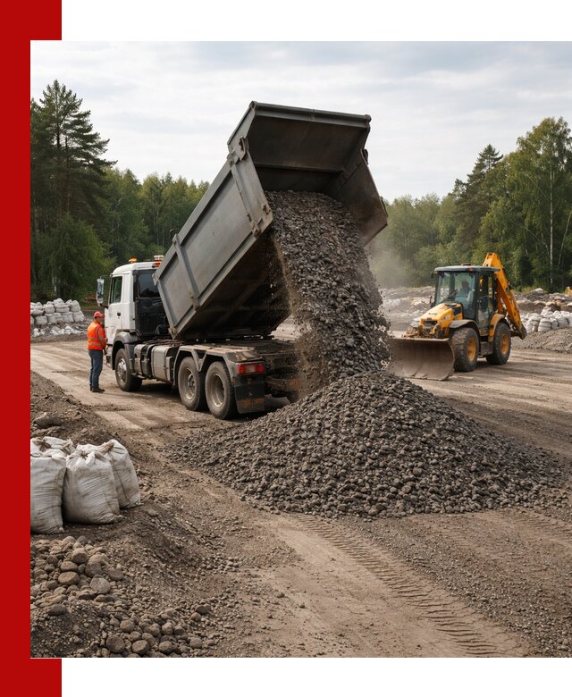 Доставка дробленого асфальта в Кандалакше для дорожных работ