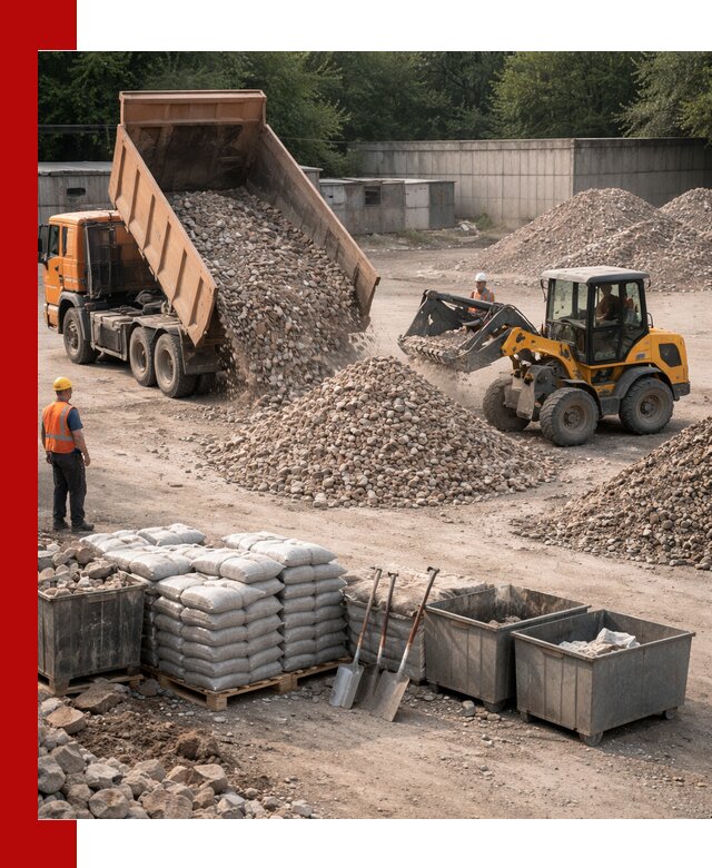 Вторичные материалы для отсыпки в Кандалакше — поставка и доставка