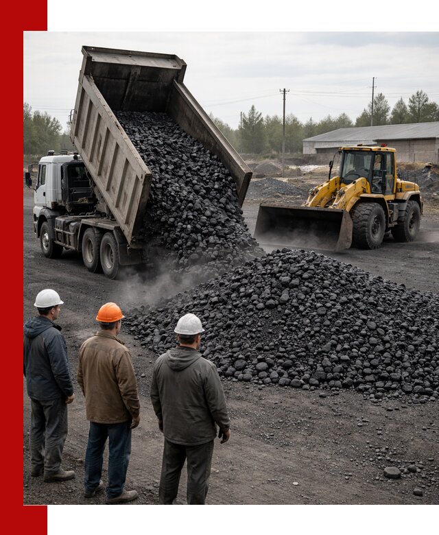 Доставка угля антрацита в Кандалакше с самосвалами и погрузкой